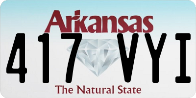 AR license plate 417VYI