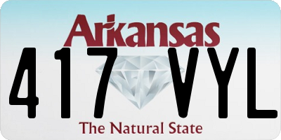 AR license plate 417VYL