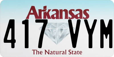 AR license plate 417VYM