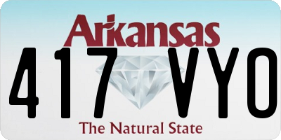 AR license plate 417VYO