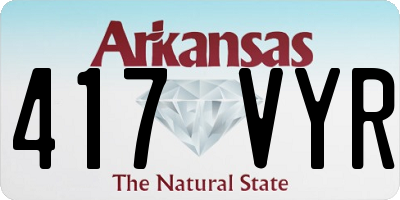 AR license plate 417VYR