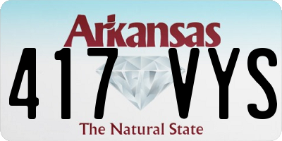 AR license plate 417VYS