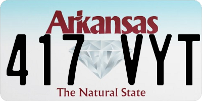 AR license plate 417VYT