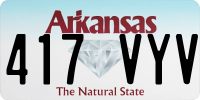 AR license plate 417VYV