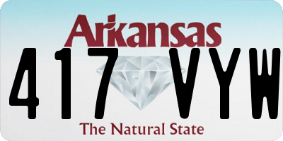 AR license plate 417VYW