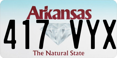 AR license plate 417VYX