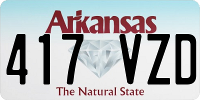 AR license plate 417VZD