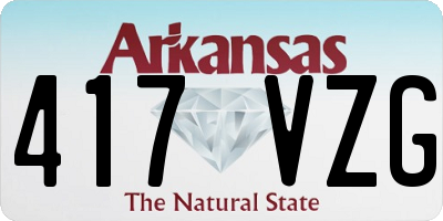 AR license plate 417VZG