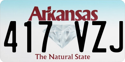 AR license plate 417VZJ