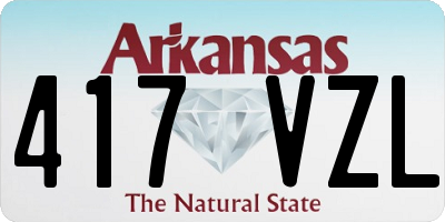 AR license plate 417VZL