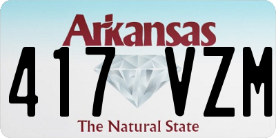 AR license plate 417VZM