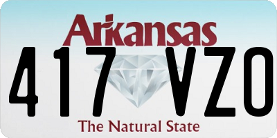 AR license plate 417VZO