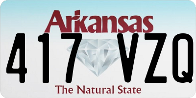AR license plate 417VZQ