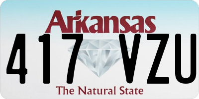 AR license plate 417VZU
