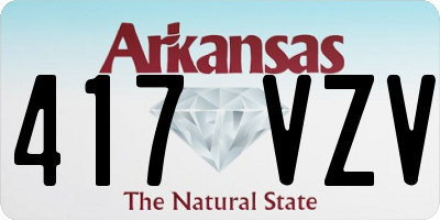 AR license plate 417VZV