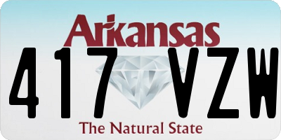 AR license plate 417VZW