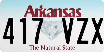 AR license plate 417VZX