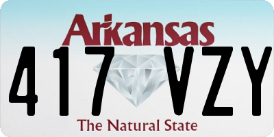 AR license plate 417VZY