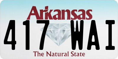 AR license plate 417WAI