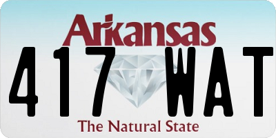 AR license plate 417WAT