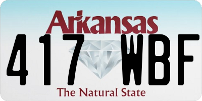 AR license plate 417WBF