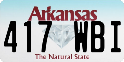AR license plate 417WBI