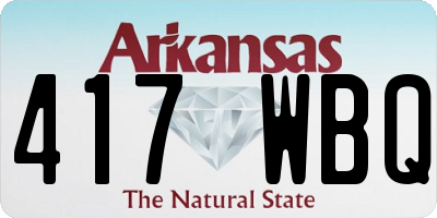 AR license plate 417WBQ