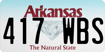 AR license plate 417WBS