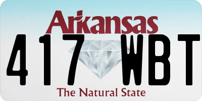 AR license plate 417WBT