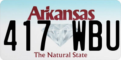 AR license plate 417WBU