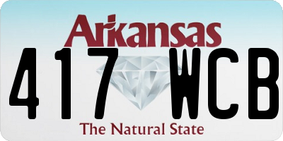 AR license plate 417WCB