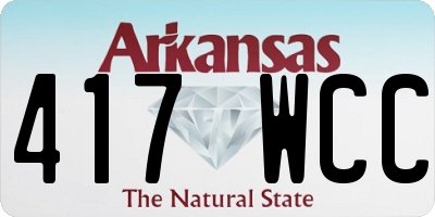 AR license plate 417WCC