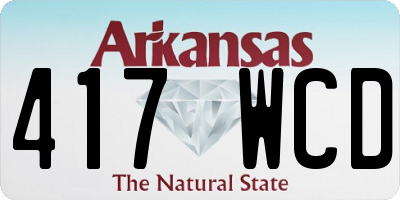 AR license plate 417WCD