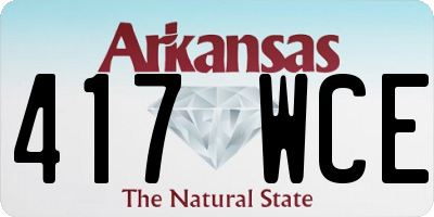 AR license plate 417WCE