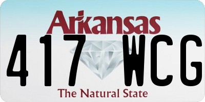 AR license plate 417WCG
