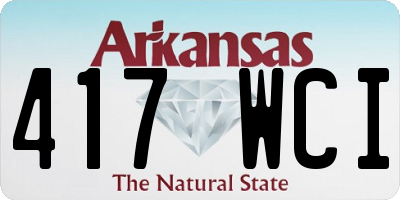 AR license plate 417WCI