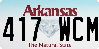 AR license plate 417WCM