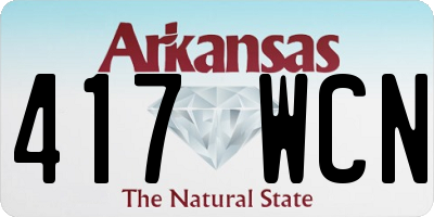 AR license plate 417WCN
