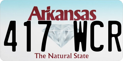 AR license plate 417WCR
