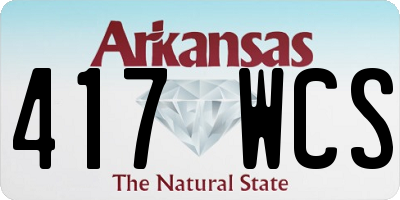 AR license plate 417WCS