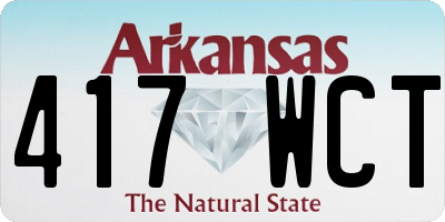 AR license plate 417WCT