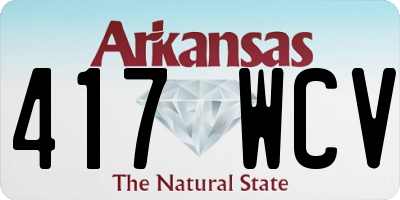 AR license plate 417WCV