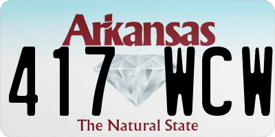 AR license plate 417WCW
