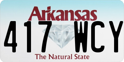 AR license plate 417WCY