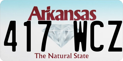AR license plate 417WCZ