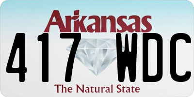 AR license plate 417WDC