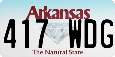 AR license plate 417WDG