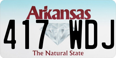 AR license plate 417WDJ