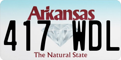 AR license plate 417WDL