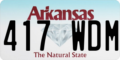 AR license plate 417WDM